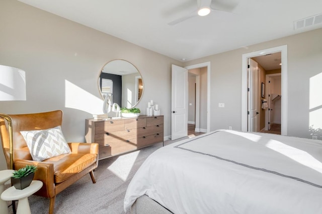 17112 Vernal Rd, Manor, TX 78653 - bedroom featuring carpet, a ceiling fan, and baseboards