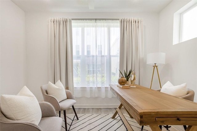 2624 Metcalfe Rd Unit 17, Austin, TX 78741 - home office with healthy amount of natural light and light wood-style flooring