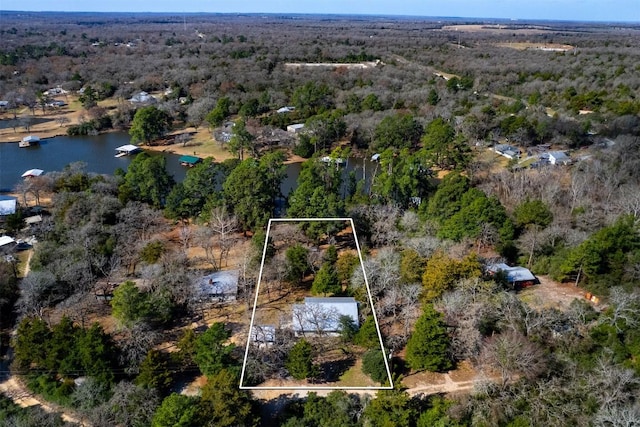 11092 Riley Green Rds Unit 121, Franklin, TX 77856 - aerial view of property's location with property boundaries highlighted and a nearby body of water