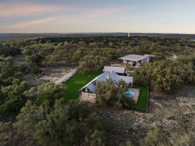 27846 Natural Bridge Caverns Rd, San Antonio, TX 78266 - aerial overview of property's location featuring a forest