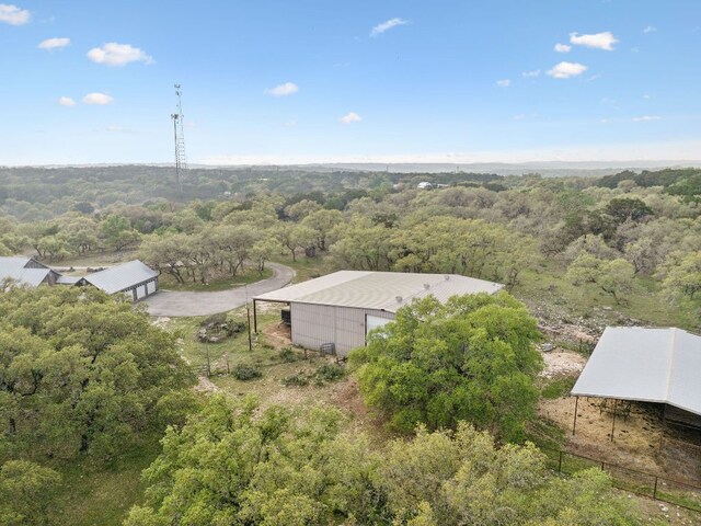 27846 Natural Bridge Caverns Rd, San Antonio, TX 78266 - drone / aerial view of a heavily wooded area