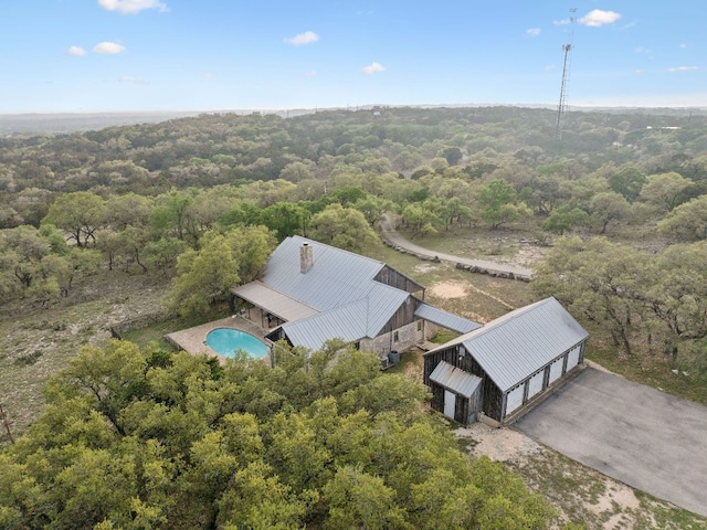 27846 Natural Bridge Caverns Rd, San Antonio, TX 78266 - view from above of property featuring a heavily wooded area