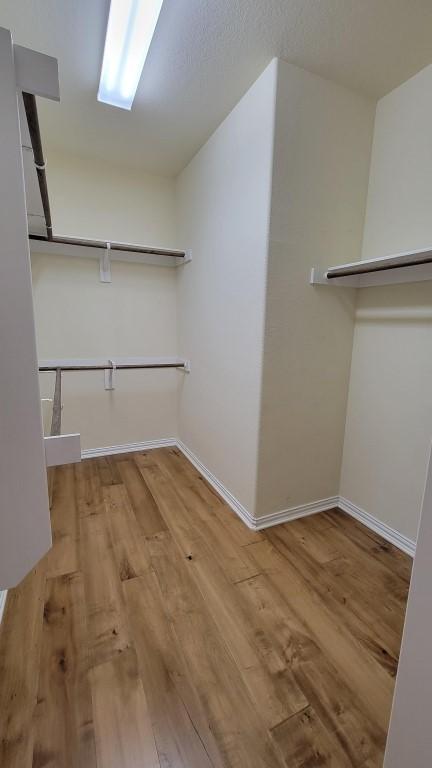 1002 Boxwood Loop, Georgetown, TX 78628 - walk in closet with wood finished floors