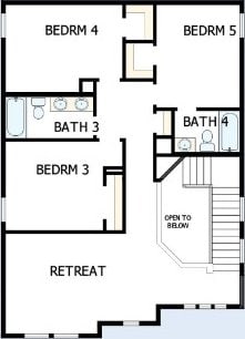 1412 S Brook Dr, Leander, TX 78641 - floor plan / room layout