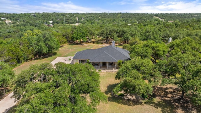 14717 Crosscreek Dr, Austin, TX 78737 - view of subject property with a heavily wooded area