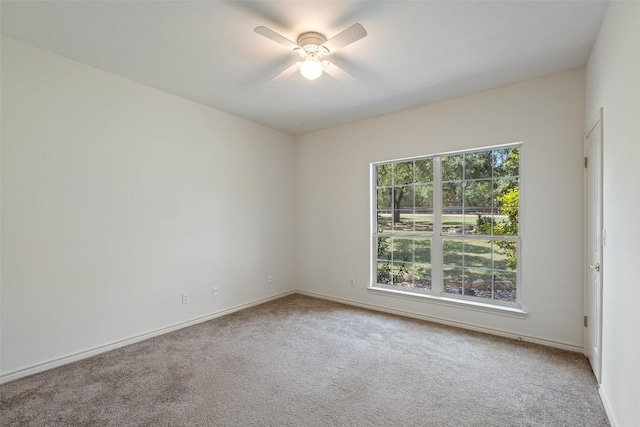 14717 Crosscreek Dr, Austin, TX 78737 - spare room featuring carpet flooring, ceiling fan, and baseboards