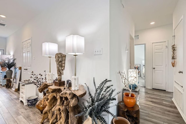 1521 W Kerr Pass, Leander, TX 78641 - corridor featuring wood finished floors and recessed lighting