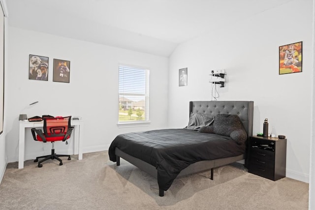 400 Turnbuckle Bnd, Leander, TX 78641 - bedroom featuring carpet floors and vaulted ceiling
