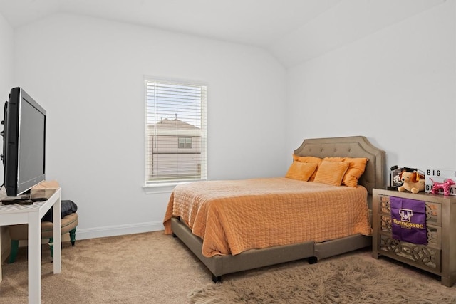 400 Turnbuckle Bnd, Leander, TX 78641 - bedroom with lofted ceiling and carpet floors
