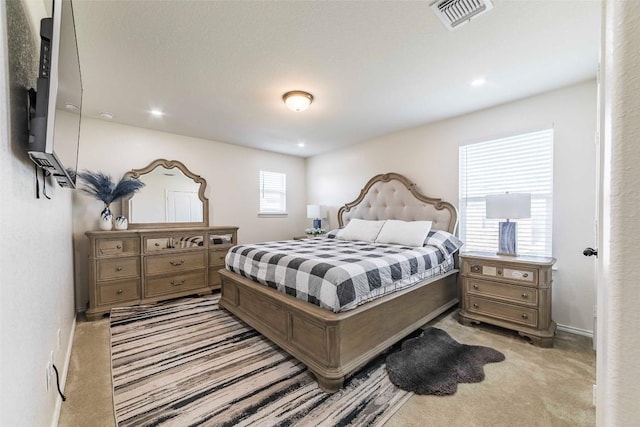 1224 Euless Ln, Leander, TX 78641 - bedroom featuring light carpet and recessed lighting