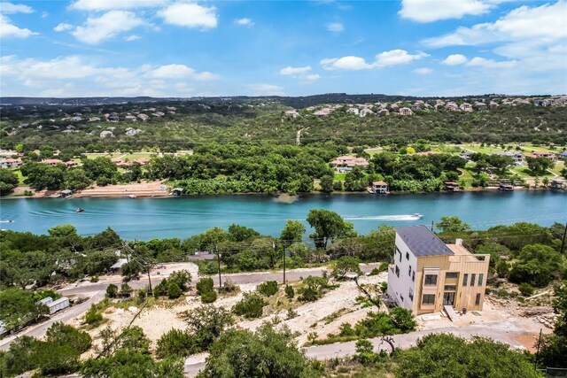 2404 Big Horn Dr, Austin, TX 78734 - bird's eye view of a nearby body of water and a tree filled landscape