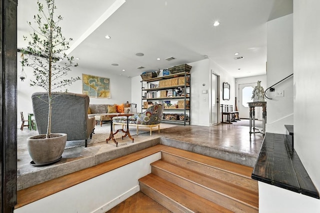 1700 S 6th St, Austin, TX 78704 - stairway featuring recessed lighting