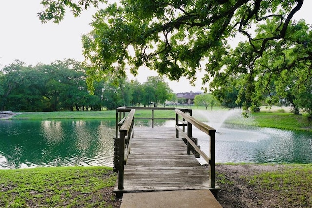 114 Loysoya St, Bastrop, TX 78602 - dock area featuring a water view