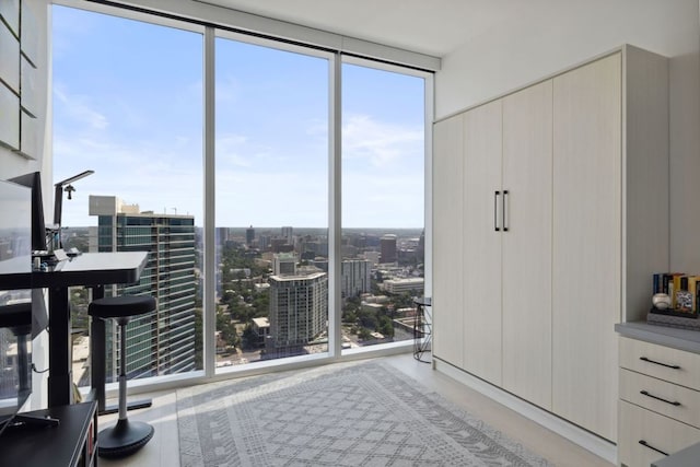 301 W Ave Unit 3802, Austin, TX 78701 - unfurnished bedroom with multiple windows and a view of city