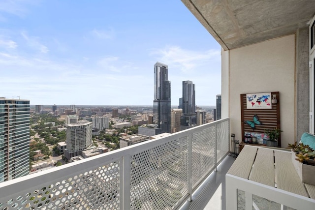 301 W Ave Unit 3802, Austin, TX 78701 - balcony featuring a view of city