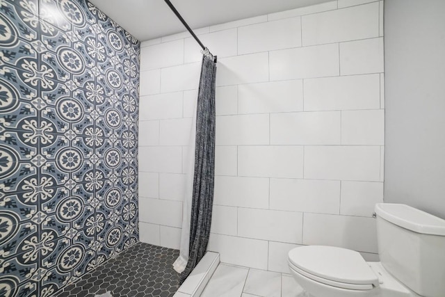 9600 Claxton Dr, Austin, TX 78736 - bathroom with toilet and a tile shower
