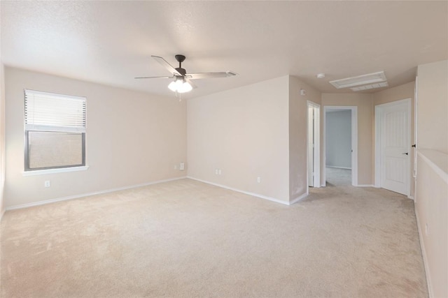 9001 Edmundsbury Dr, Austin, TX 78747 - empty room with light carpet and ceiling fan