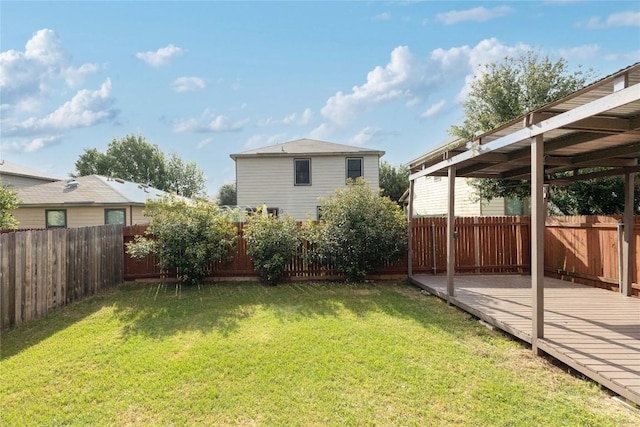 9001 Edmundsbury Dr, Austin, TX 78747 - view of yard featuring a wooden deck