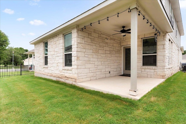 2800 Joe Dimaggio Blvd Unit 100, Round Rock, TX 78665 - view of patio / terrace featuring ceiling fan