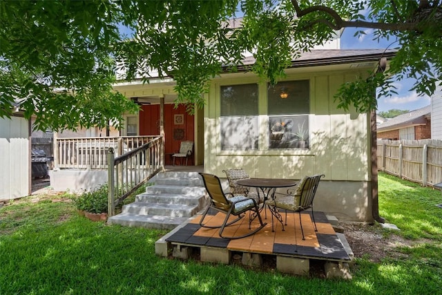 534 Broken Feather Trl, Pflugerville, TX 78660 - back of house with a porch