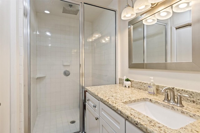 108 Highlander St, Lakeway, TX 78734 - full bath featuring a shower stall and vanity