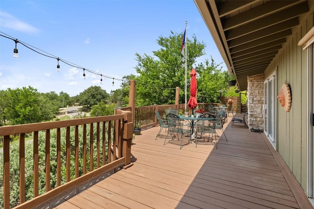 108 Highlander St, Lakeway, TX 78734 - deck featuring outdoor dining space