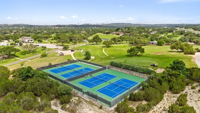108 Highlander St, Lakeway, TX 78734 - bird's eye view of a golf course and a tree filled landscape