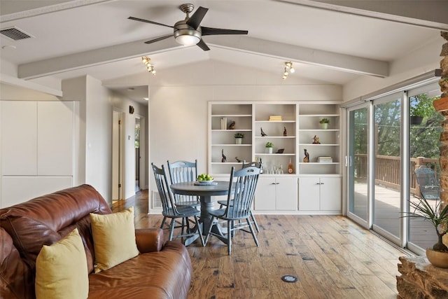 108 Highlander St, Lakeway, TX 78734 - dining room featuring light wood-type flooring and a ceiling fan