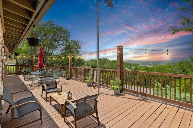 108 Highlander St, Lakeway, TX 78734 - deck featuring outdoor dining space