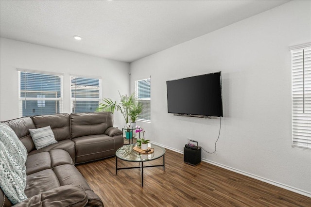 1725 Cobblecrest Ln, Leander, TX 78641 - living room with wood finished floors and recessed lighting