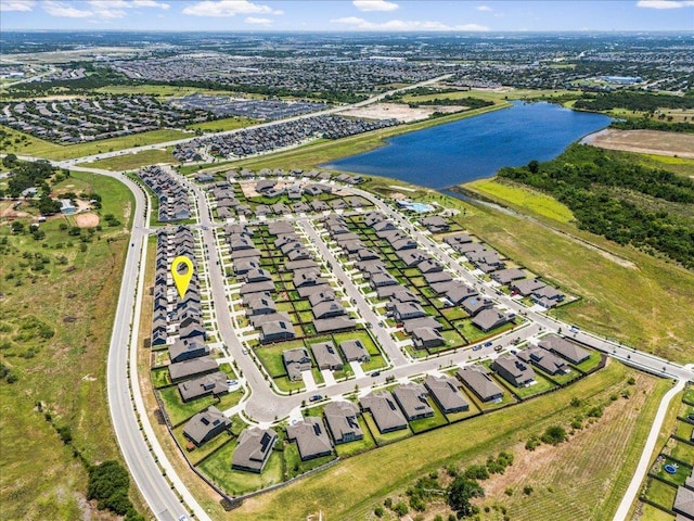 1725 Cobblecrest Ln, Leander, TX 78641 - aerial view of residential area featuring a nearby body of water