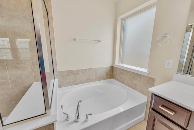 3546 Guadalajara St, Round Rock, TX 78665 - full bath featuring a bath, vanity, and a shower