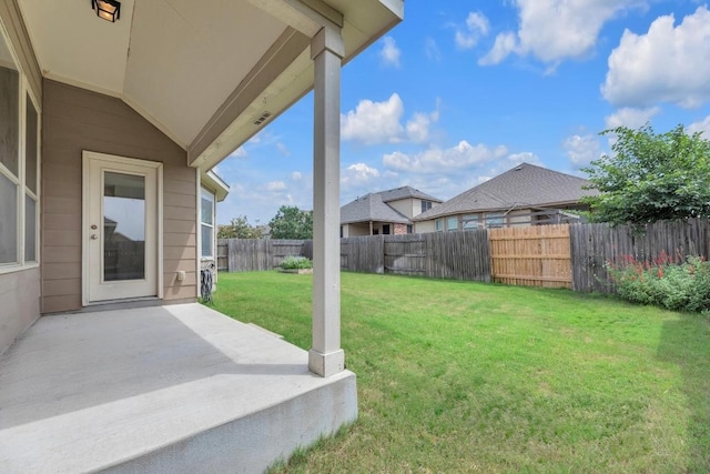 3546 Guadalajara St, Round Rock, TX 78665 - fenced backyard with a patio area