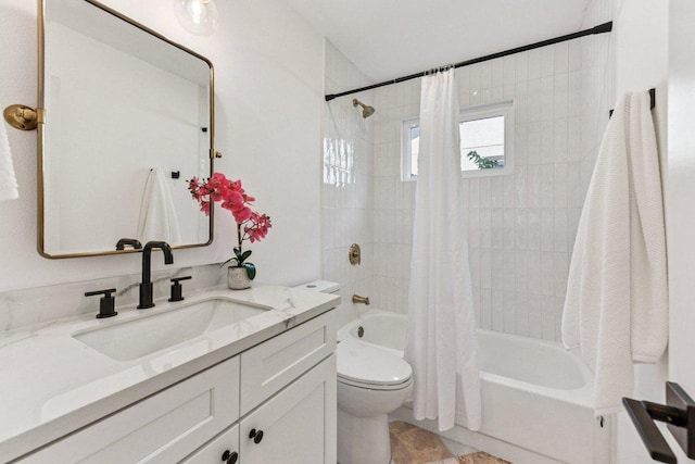 1111 Spearson Ln, Austin, TX 78745 - bathroom with shower / bathtub combination with curtain and vanity