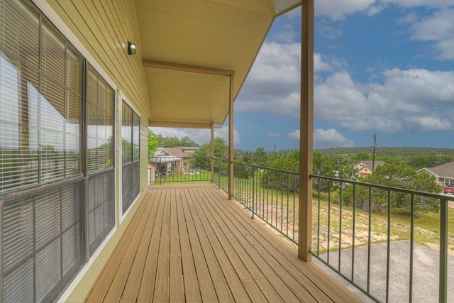 1219 Canyon Trce, Canyon Lake, TX 78133 - view of wooden deck