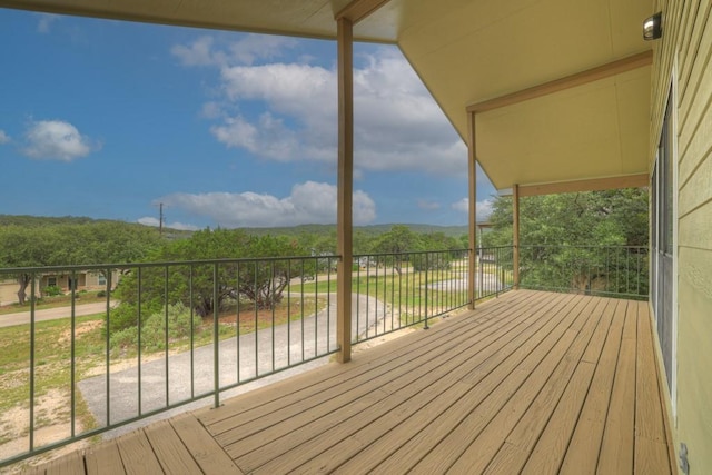 1219 Canyon Trce, Canyon Lake, TX 78133 - view of wooden deck