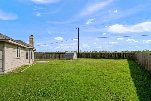 14513 Martial Eagle Dr, Elgin, TX 78621 - fenced backyard with a shed
