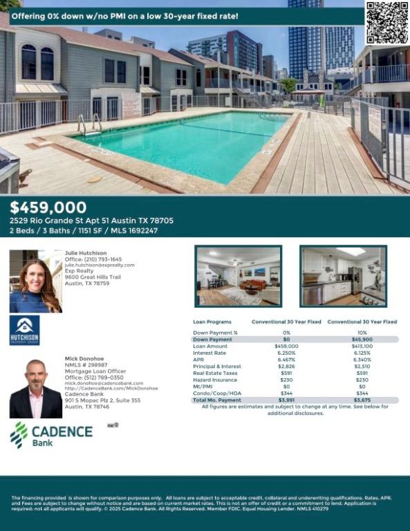 2529 Rio Grande St Unit 51, Austin, TX 78705 - view of a document with a collage of images