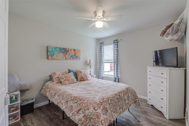 700 Indian Blanket St, Lockhart, TX 78644 - bedroom featuring wood finished floors and a ceiling fan