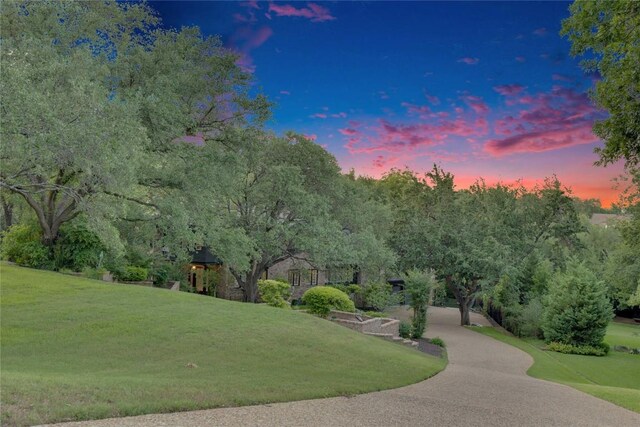 4812 Mantle Dr, Austin, TX 78746 - surrounding community with a yard