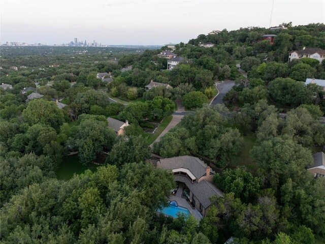 4812 Mantle Dr, Austin, TX 78746 - drone / aerial view of a pool area