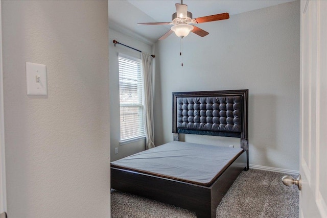 216 Allegrini St, Leander, TX 78641 - carpeted bedroom with baseboards and a ceiling fan