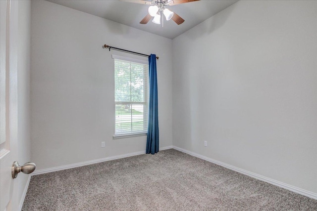 216 Allegrini St, Leander, TX 78641 - carpeted spare room featuring ceiling fan and baseboards