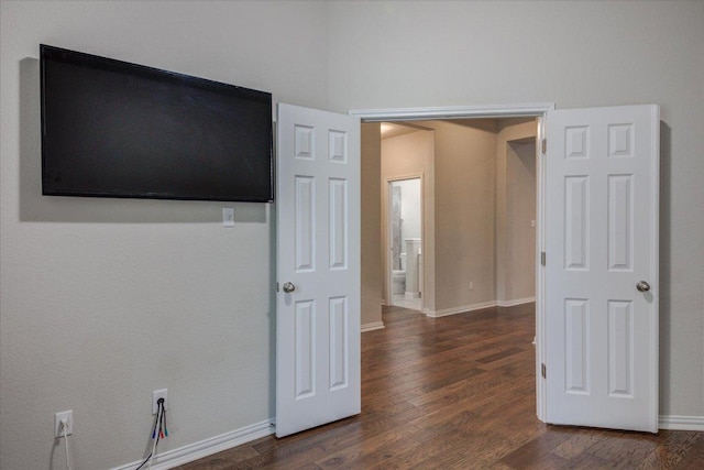 216 Allegrini St, Leander, TX 78641 - unfurnished bedroom with dark wood-type flooring and baseboards