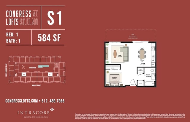 4315 S Congress Ave Unit 518, Austin, TX 78745 - floor plan / room layout