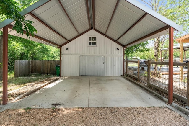 1922 W Lake Dr, Taylor, TX 76574 - view of outbuilding with a carport