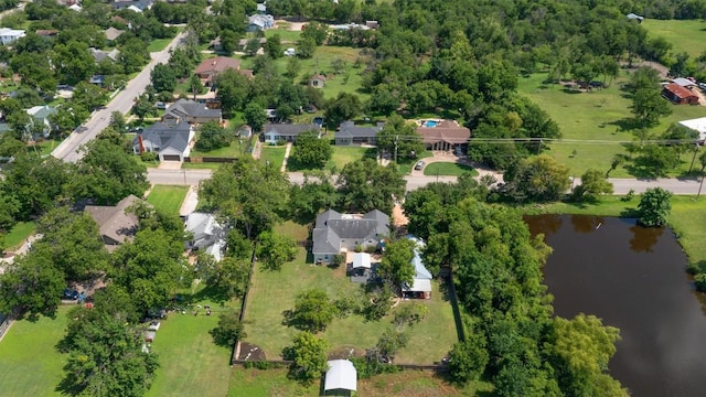 1922 W Lake Dr, Taylor, TX 76574 - aerial overview of property's location featuring a large body of water and nearby suburban area