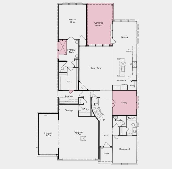 1316 Novara Trl, Leander, TX 78641 - view of room layout