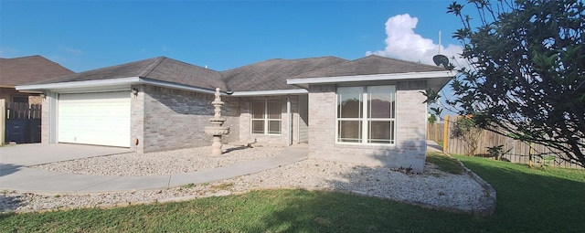 1111 Blazewood Dr, New Braunfels, TX 78130 - ranch-style house featuring brick siding, a garage, and driveway