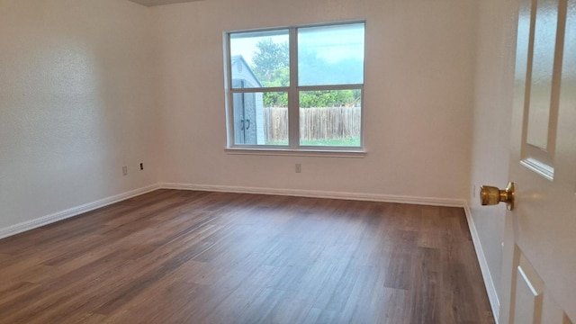 1111 Blazewood Dr, New Braunfels, TX 78130 - unfurnished room featuring dark wood-type flooring and baseboards